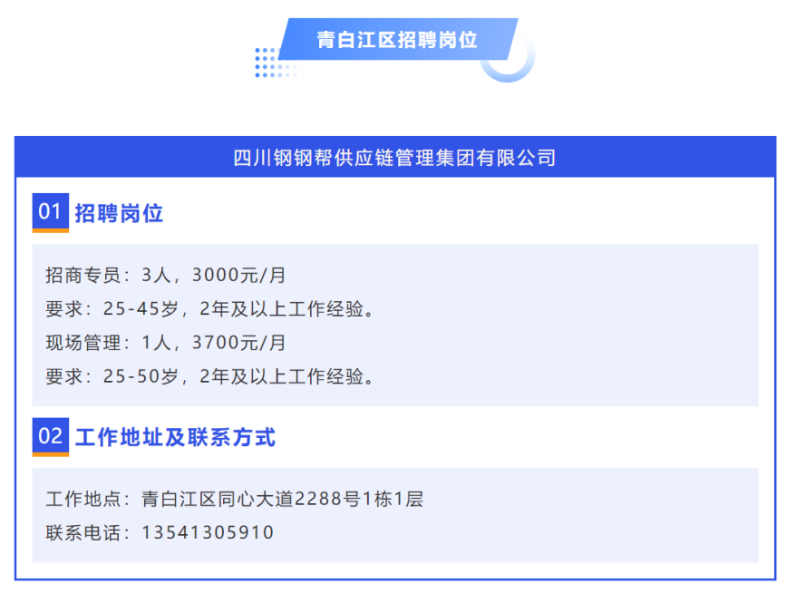 青白江招聘论坛最新动态分析